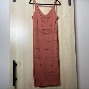 Fashion Nova Walk On The Beach Midi Dress - Marsala NWT